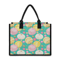 Watercolor Yarn Pattern Print Canvas Tote Bag