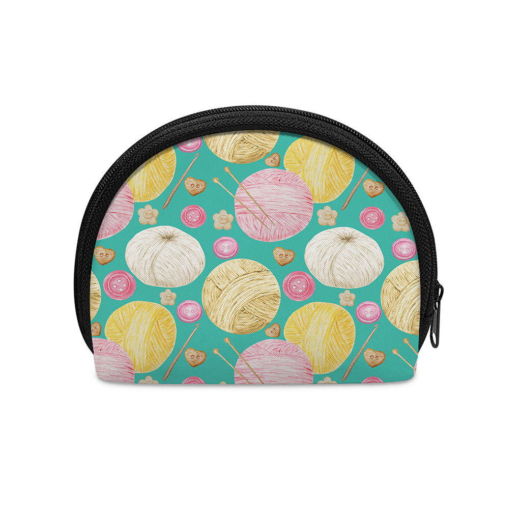 Watercolor Yarn Pattern Print Coin Purse