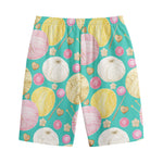 Watercolor Yarn Pattern Print Cotton Shorts