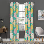 Watercolor Yarn Pattern Print Curtain