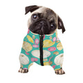 Watercolor Yarn Pattern Print Dog Zip Up Jacket