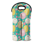 Watercolor Yarn Pattern Print Double Neoprene Wine Tote