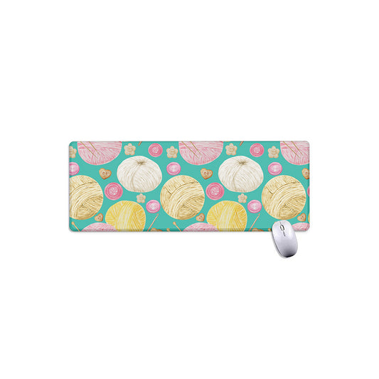 Watercolor Yarn Pattern Print Extended Mouse Pad