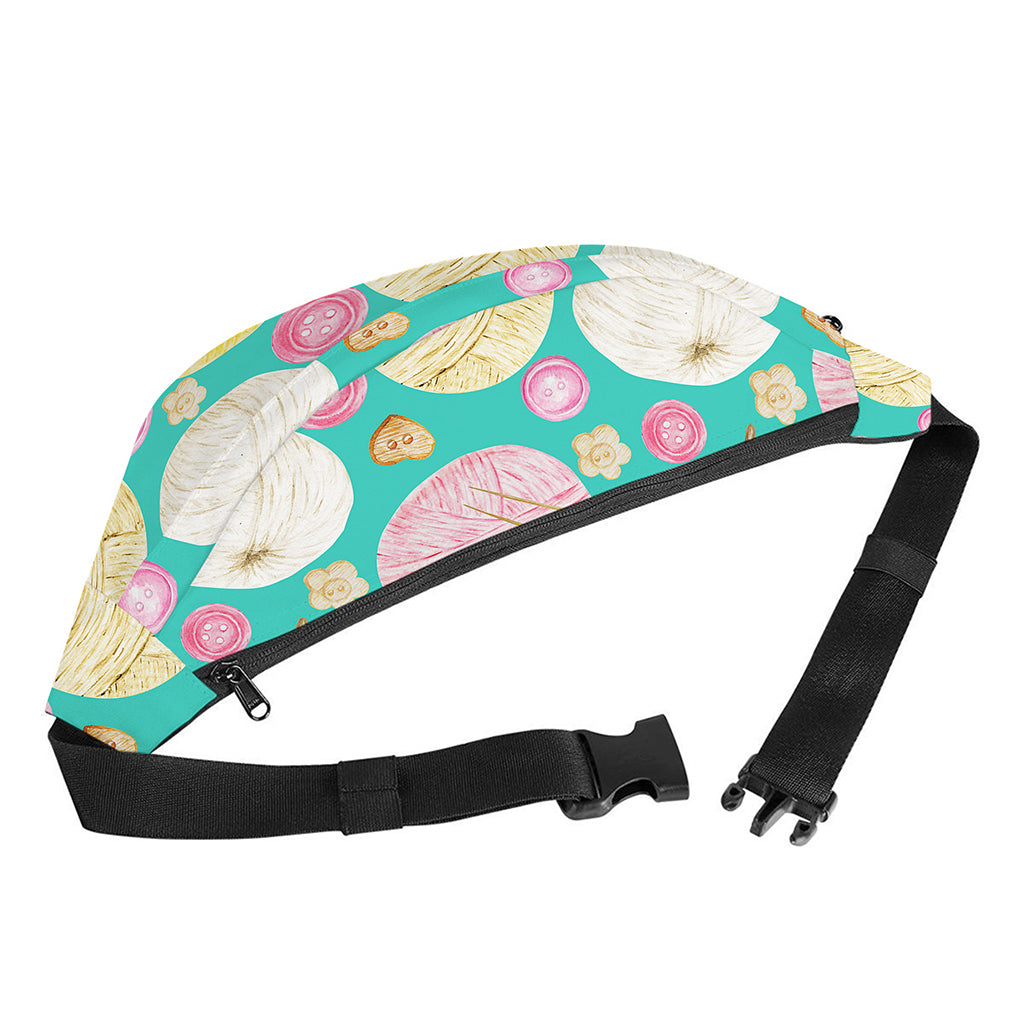 Watercolor Yarn Pattern Print Fanny Pack
