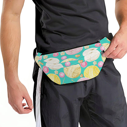 Watercolor Yarn Pattern Print Fanny Pack