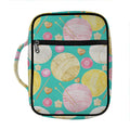 Watercolor Yarn Pattern Print Front Pocket Bible Bag