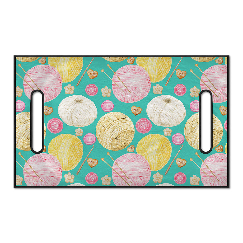 Watercolor Yarn Pattern Print Golf Cart Seat Cover
