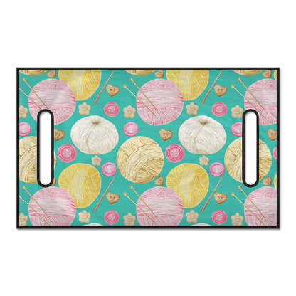 Watercolor Yarn Pattern Print Golf Cart Seat Cover