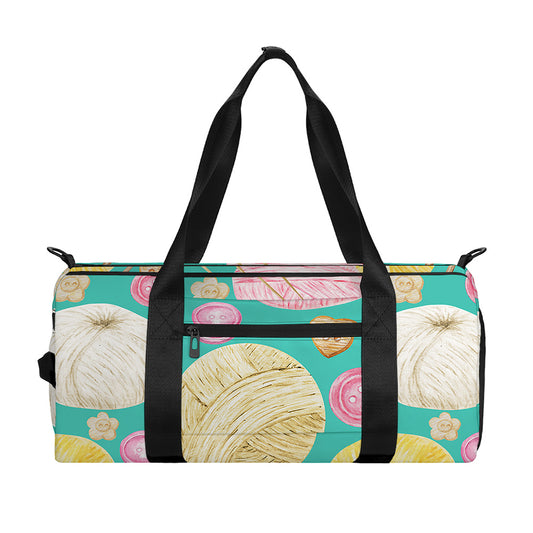 Watercolor Yarn Pattern Print Gym Bag