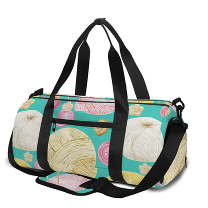 Watercolor Yarn Pattern Print Gym Bag
