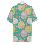 Watercolor Yarn Pattern Print Hawaiian Shirt