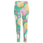 Watercolor Yarn Pattern Print High-Waisted Pocket Leggings