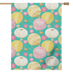 Watercolor Yarn Pattern Print House Flag