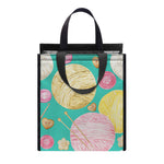 Watercolor Yarn Pattern Print Insulated Lunch Tote