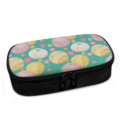 Watercolor Yarn Pattern Print Insulin Cooler Travel Case