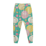 Watercolor Yarn Pattern Print Jogger Pants