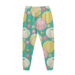 Watercolor Yarn Pattern Print Jogger Pants