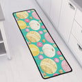 Watercolor Yarn Pattern Print Long Kitchen Mat