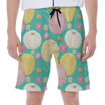 Watercolor Yarn Pattern Print Men's Beach Shorts