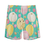 Watercolor Yarn Pattern Print Men's Sports Shorts