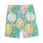 Watercolor Yarn Pattern Print Men's Sports Shorts