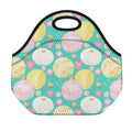 Watercolor Yarn Pattern Print Neoprene Lunch Bag