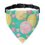 Watercolor Yarn Pattern Print Over The Collar Dog Bandana