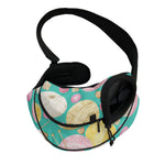 Watercolor Yarn Pattern Print Pet Sling Carrier