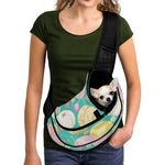 Watercolor Yarn Pattern Print Pet Sling Carrier