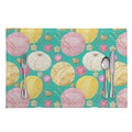 Watercolor Yarn Pattern Print Placemat