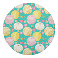 Watercolor Yarn Pattern Print Round Blanket