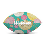 Watercolor Yarn Pattern Print Rugby Ball