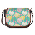 Watercolor Yarn Pattern Print Saddle Bag