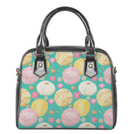Watercolor Yarn Pattern Print Shoulder Handbag