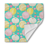 Watercolor Yarn Pattern Print Silk Bandana