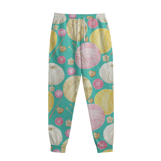 Watercolor Yarn Pattern Print Sweatpants