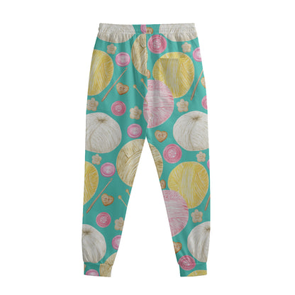 Watercolor Yarn Pattern Print Sweatpants