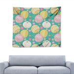 Watercolor Yarn Pattern Print Tapestry