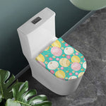 Watercolor Yarn Pattern Print Toilet Lid Cover