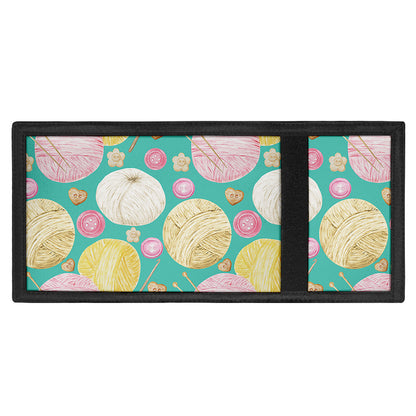 Watercolor Yarn Pattern Print Trifold Wallet