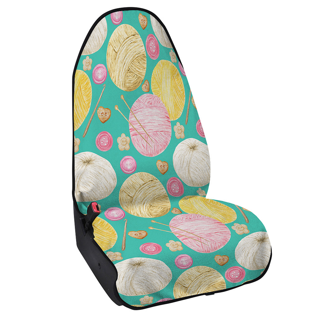 Watercolor Yarn Pattern Print Waterproof Car Seat Cover