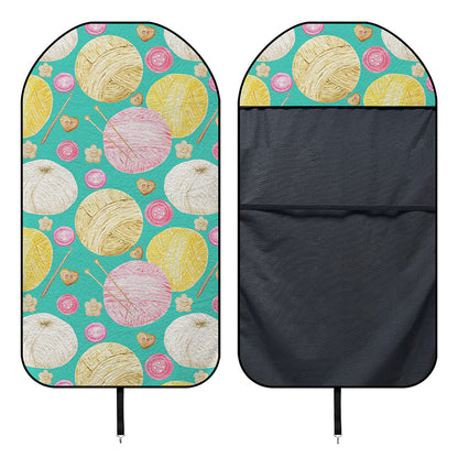 Watercolor Yarn Pattern Print Waterproof Car Seat Cover