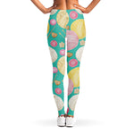 Watercolor Yarn Pattern Print Women's Leggings
