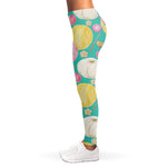Watercolor Yarn Pattern Print Women's Leggings