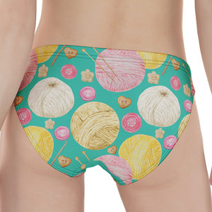 Watercolor Yarn Pattern Print Women's Panties