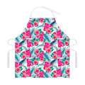 Watermelon Teal Hawaiian Pattern Print Adjustable Apron