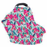 Watermelon Teal Hawaiian Pattern Print Baby Seat Cover