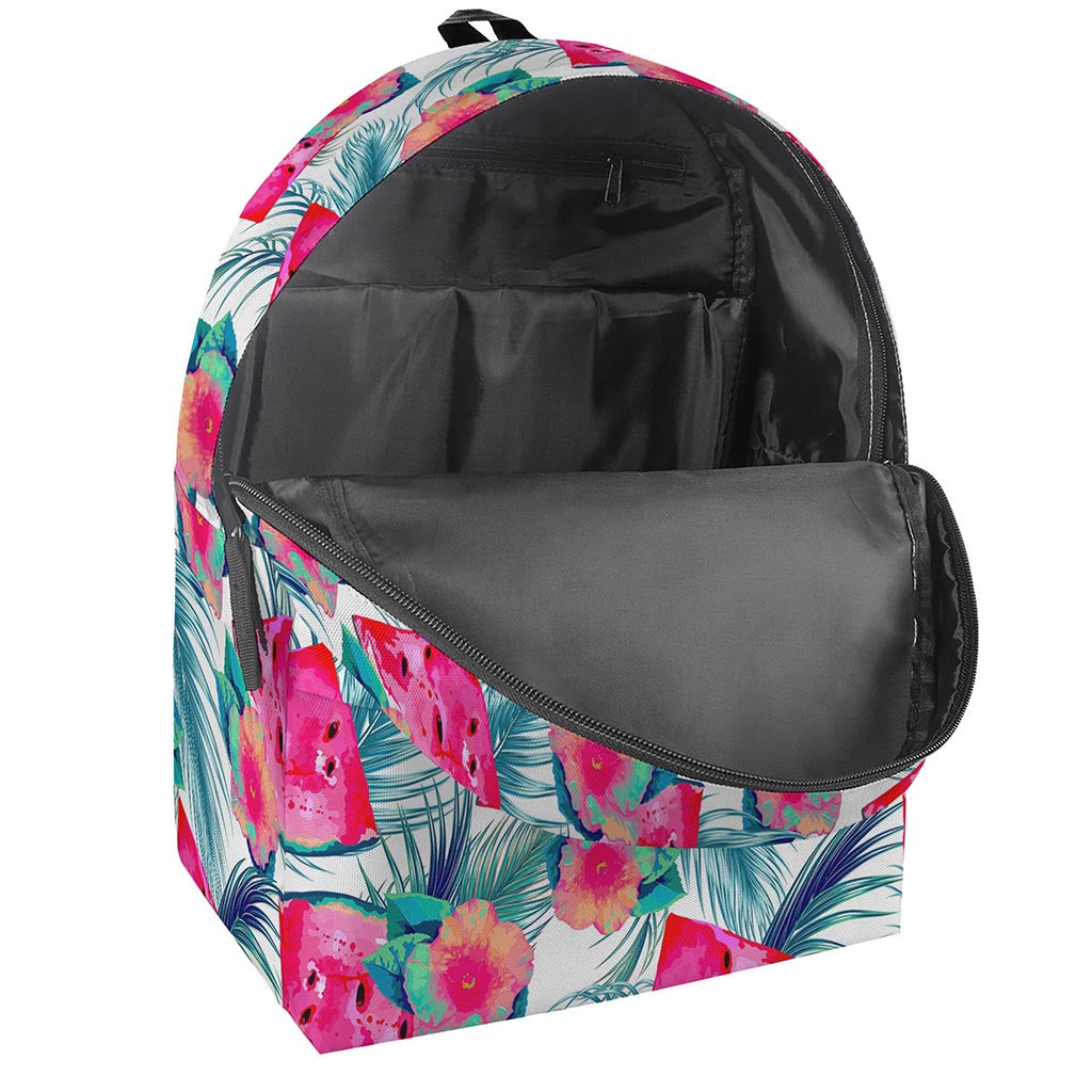 Watermelon Teal Hawaiian Pattern Print Backpack