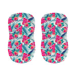 Watermelon Teal Hawaiian Pattern Print Bar Stool Covers