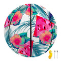 Watermelon Teal Hawaiian Pattern Print Basketball